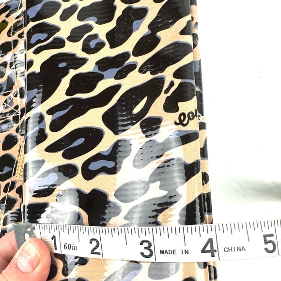 Consuela Grab N Go Mini Bag Leopard Vinyl Double Handle Tote No Closure - Picture 12 of 14